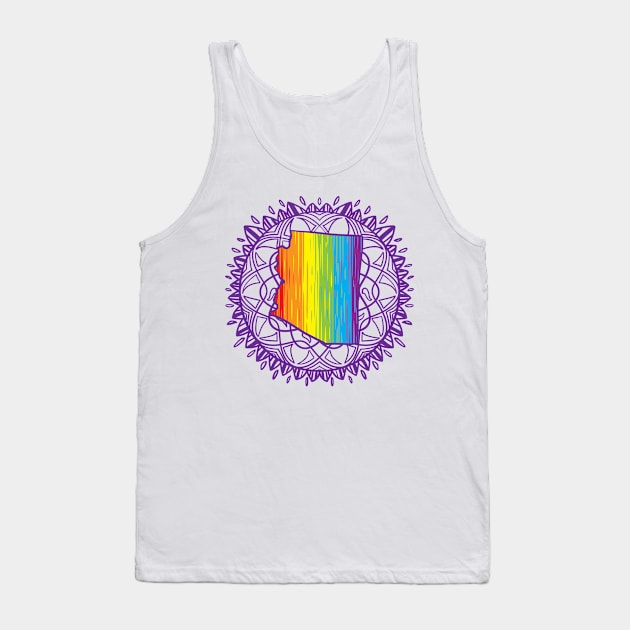 Arizona Mandala Pride Tank Top by Manfish Inc.